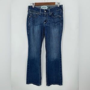 Ariat REAL Denim Women's Bootcut Western Rodeocore Ranch Blue Jeans Size 29R
